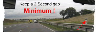 Keep a two second separation gap!